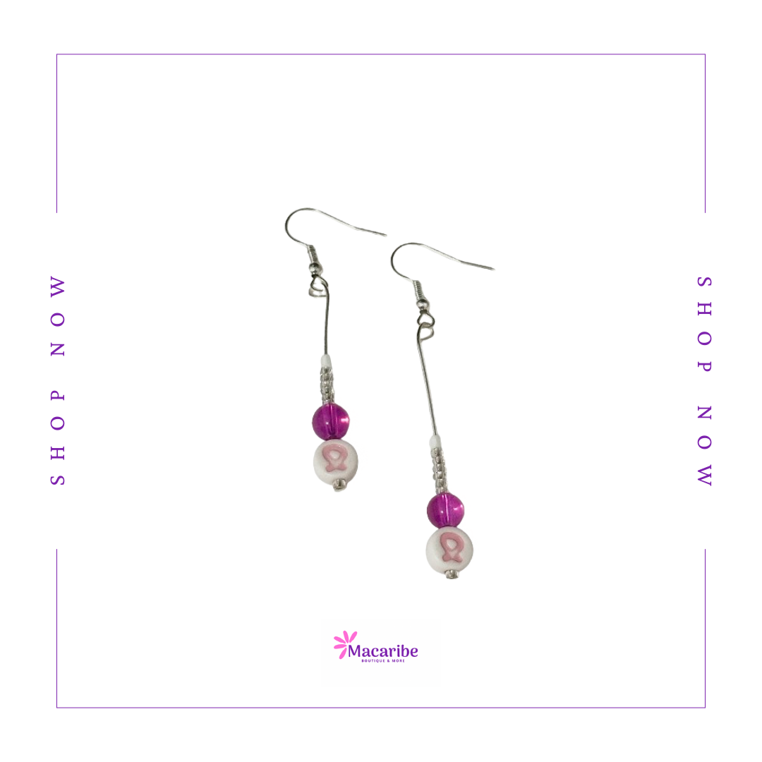 Breast Cancer Awareness Earrings