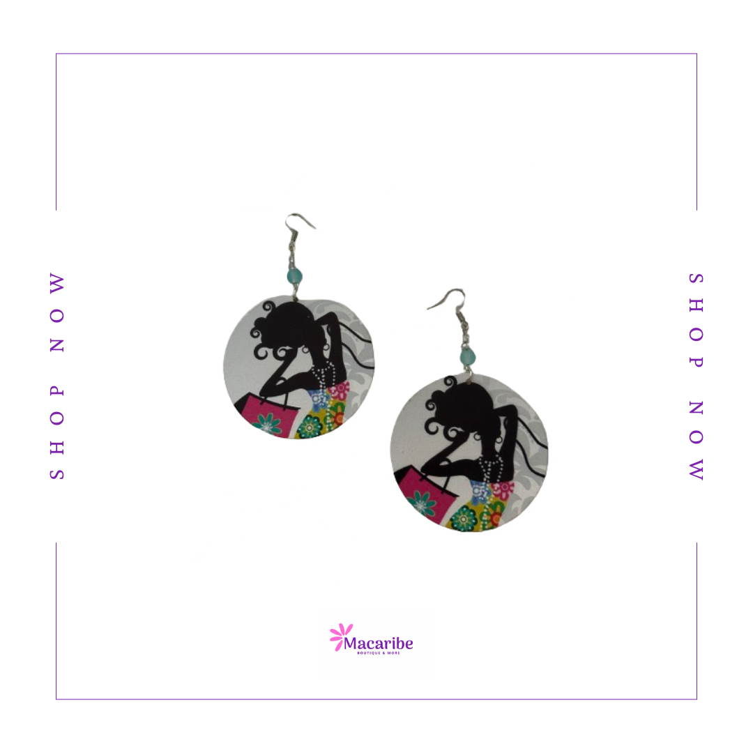 Colorful and Tropical Mandala Earrings