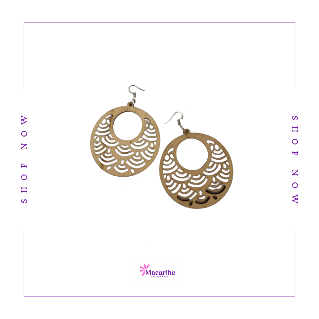 Colorful and Tropical Mandala Earrings