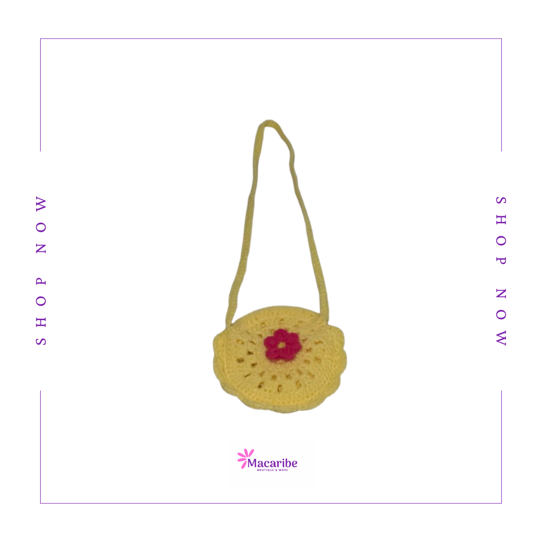 Circled & Colorful Mini Crochet Bags