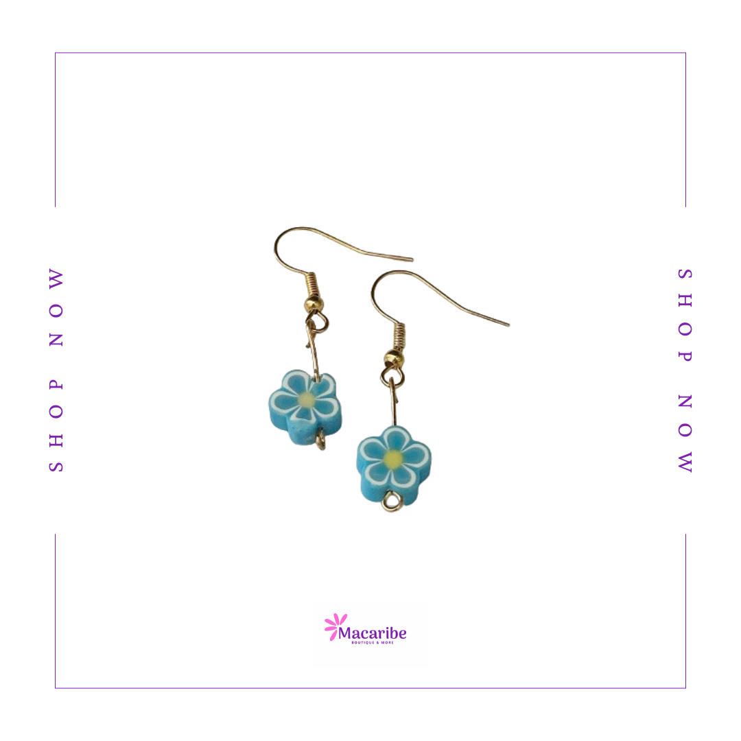 Multicolored Flower Earrings