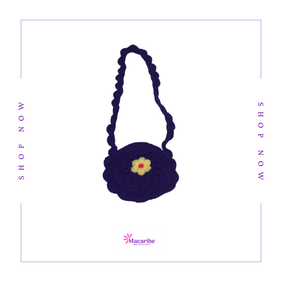 Circled & Colorful Mini Crochet Bags