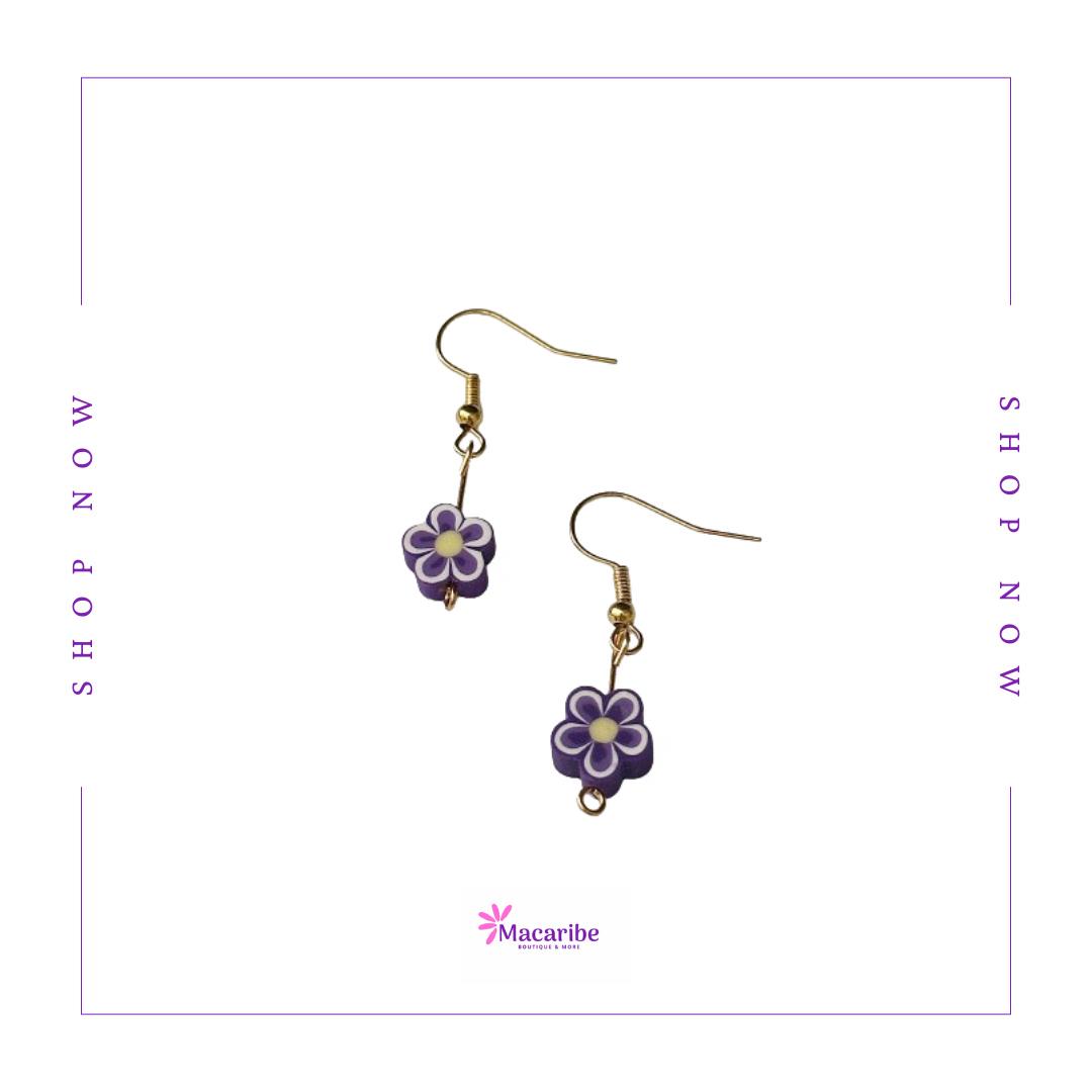 Multicolored Flower Earrings