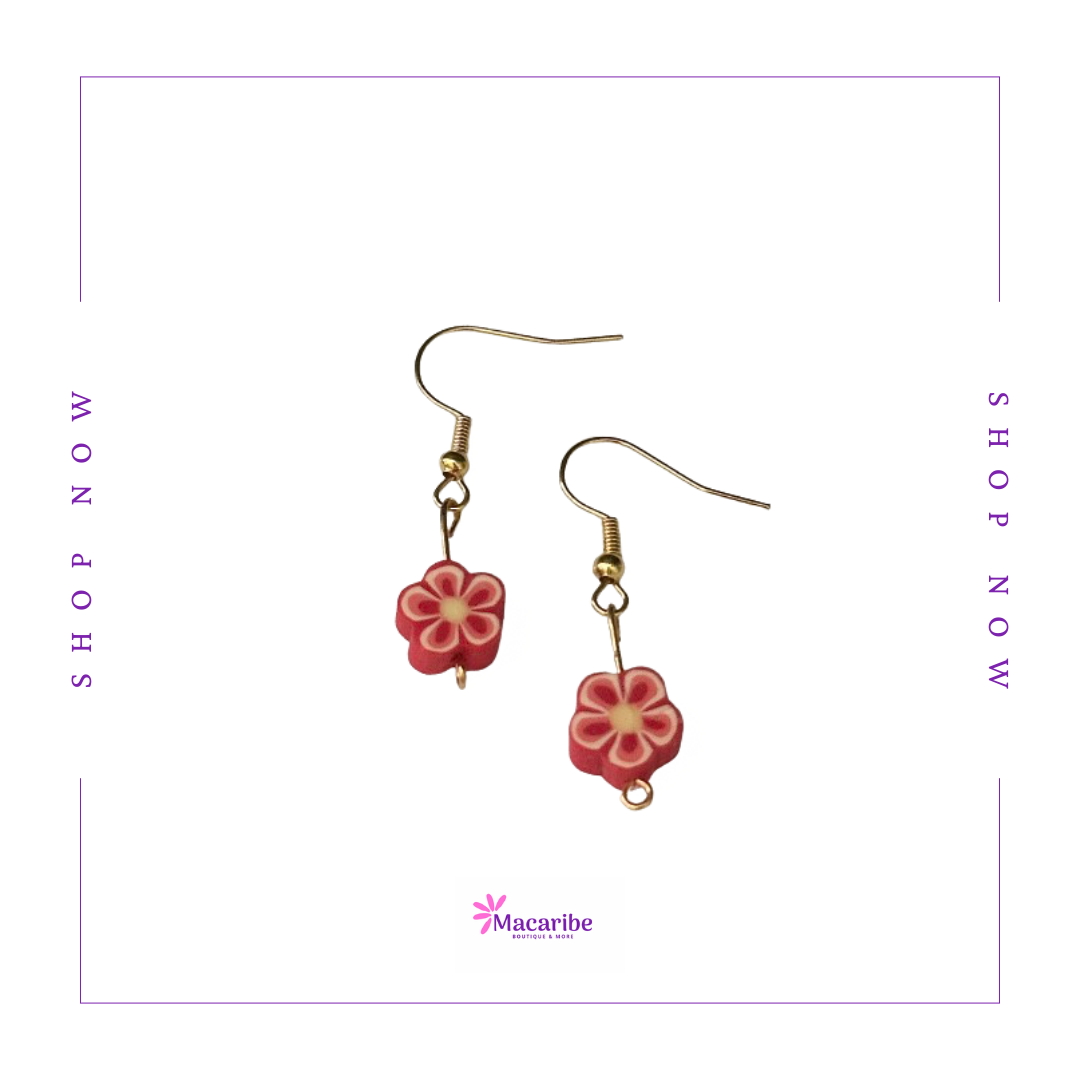 Multicolored Flower Earrings