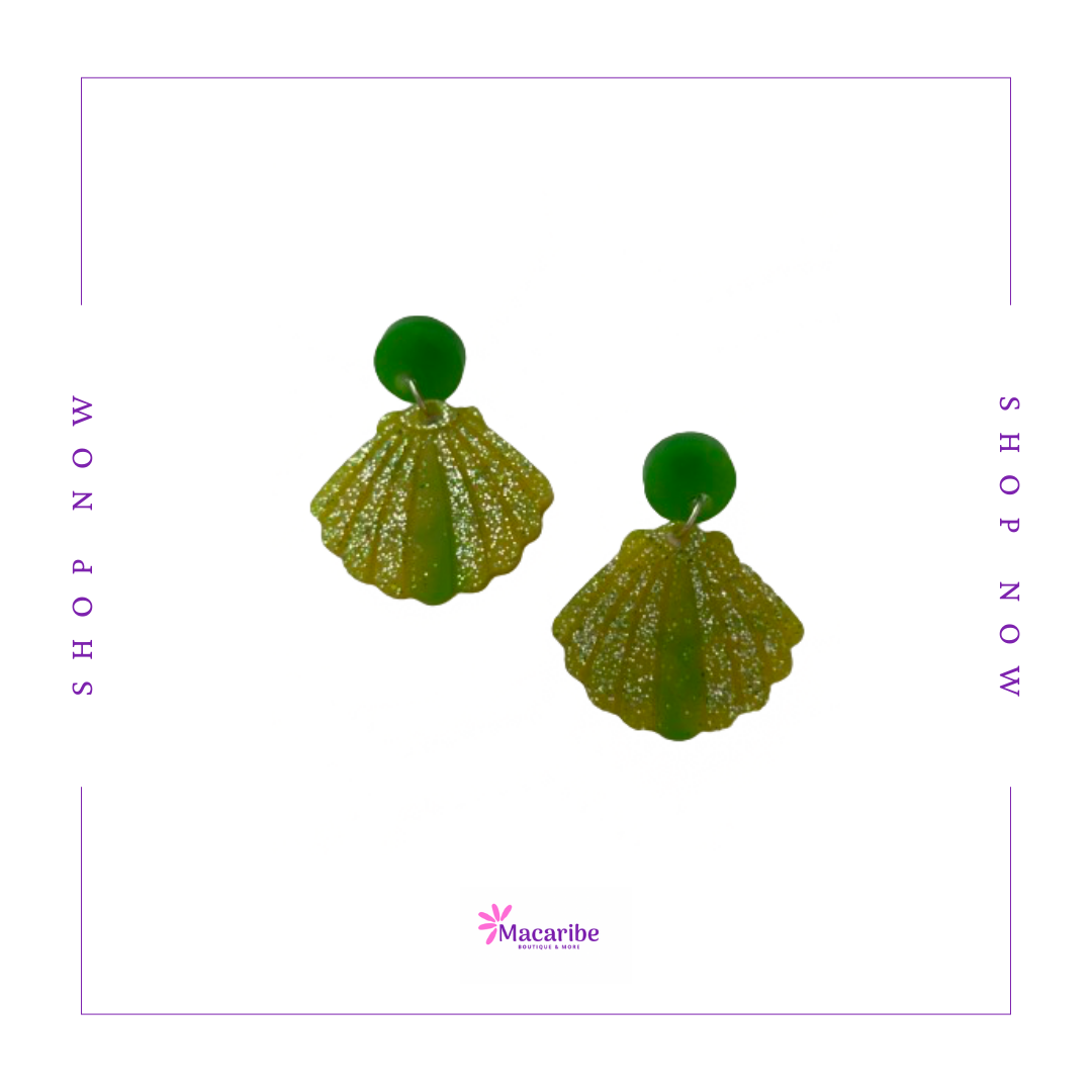 Summer Sea Shells Resin Earrings