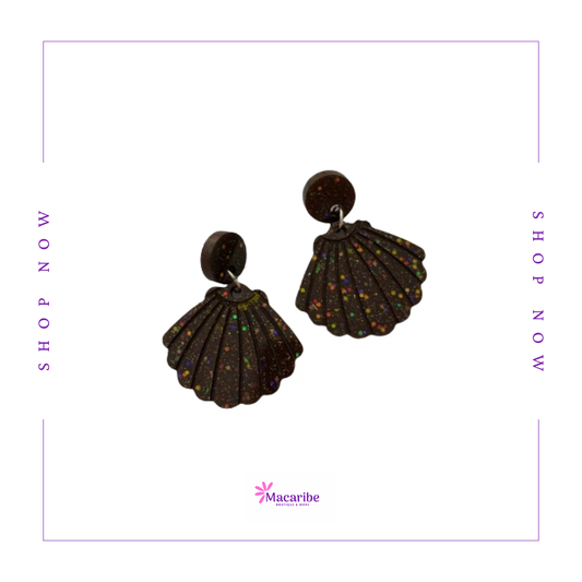 Summer Sea Shells Resin Earrings