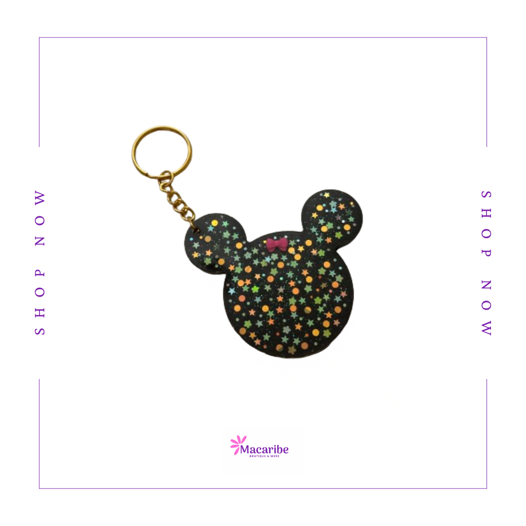 Minnie Mouse Resin Keychain