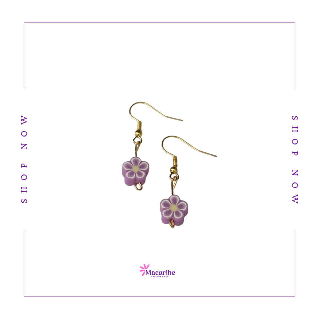 Multicolored Flower Earrings
