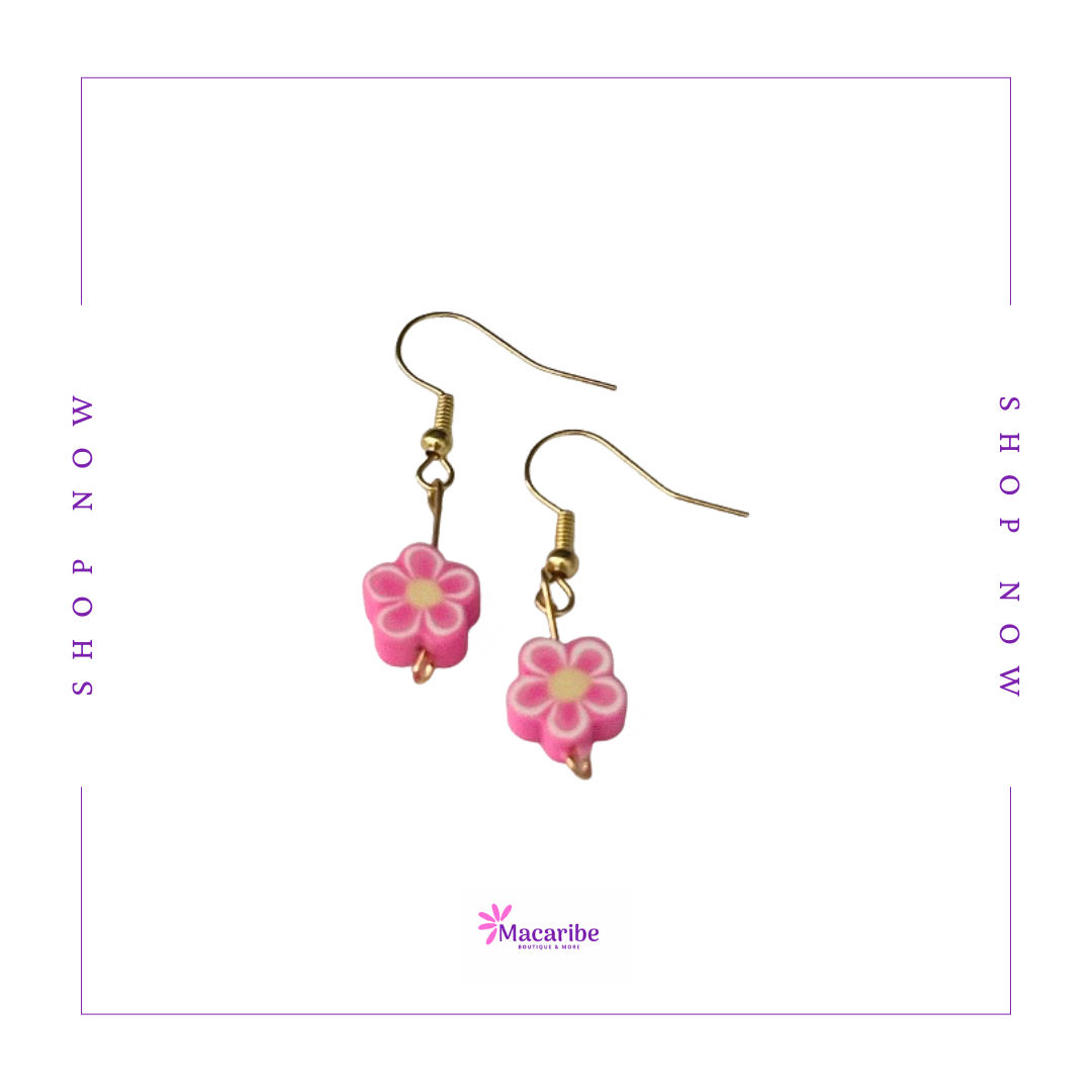Multicolored Flower Earrings