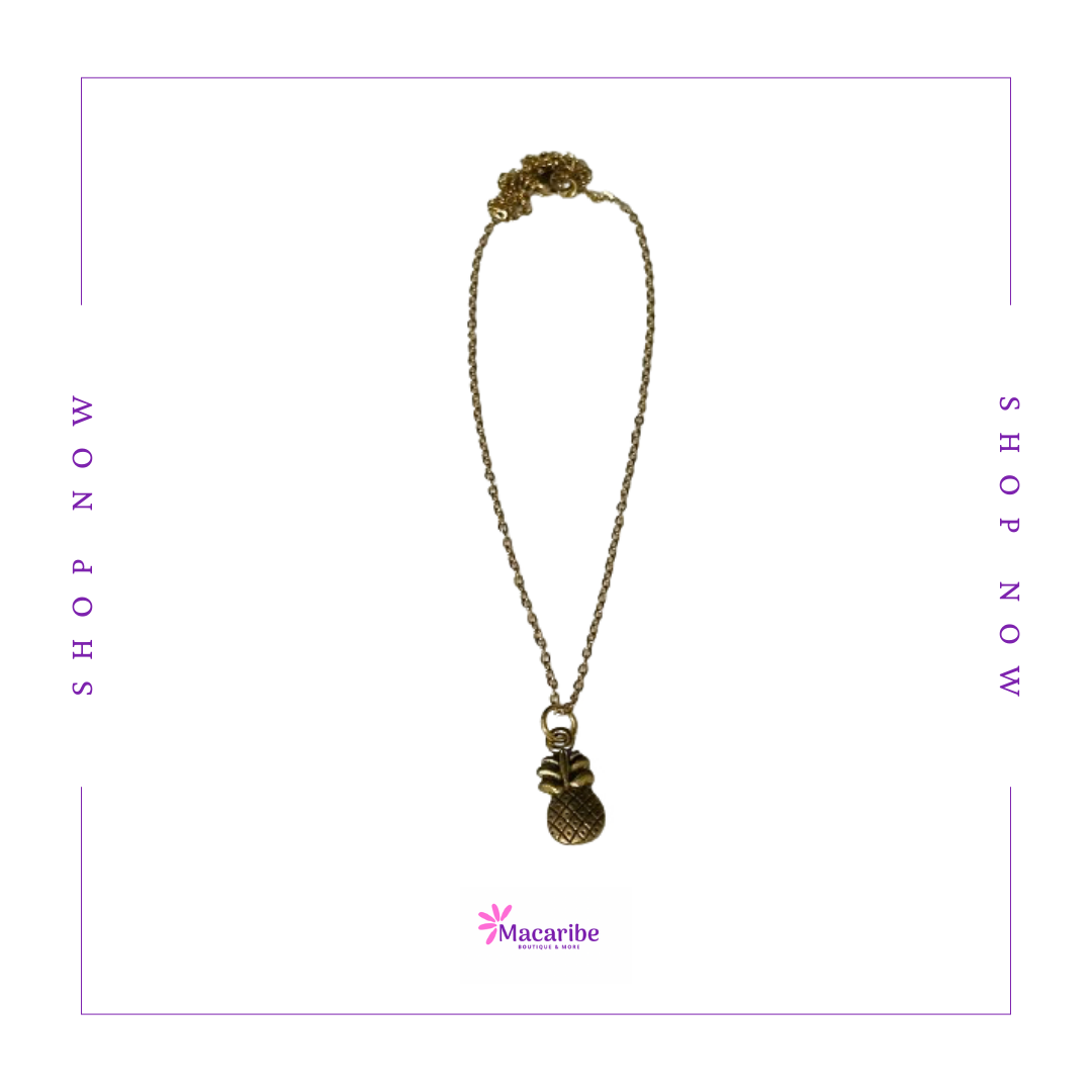 Golden Pineapple Necklace