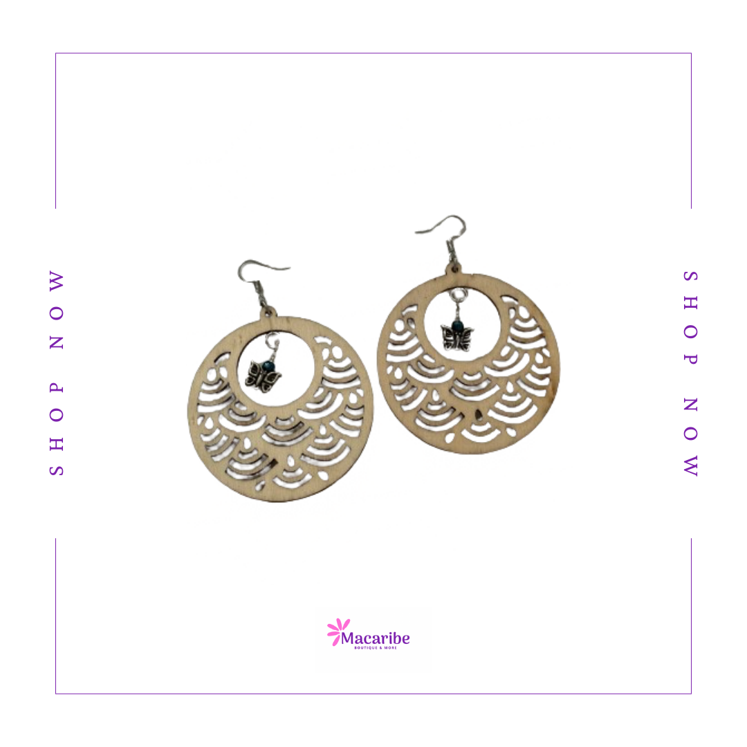 Colorful and Tropical Mandala Earrings